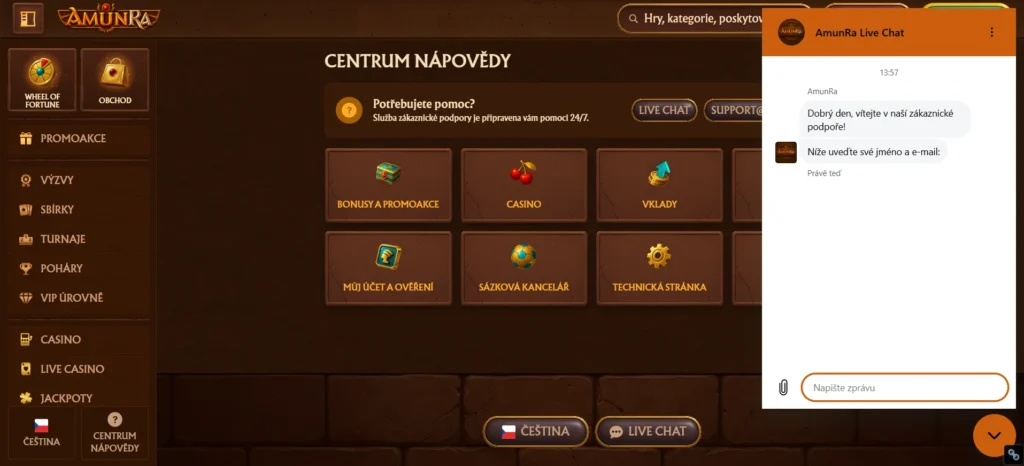 amunra casino chat